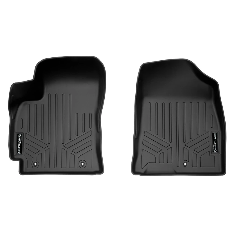 SMARTLINER All Weather Protection Custom Fit Black 1st Row Floor Mat Liner Set Compatible with 2024-2025 Hyundai Kona