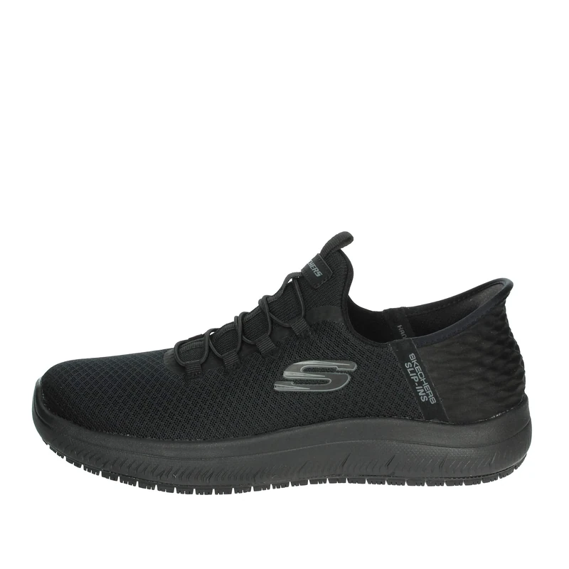 Skechers Women's Summits Sr Enslee Work Shoes, Black Textile, 4.5 UK