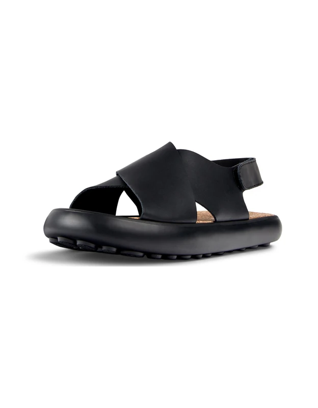 Camper Women's Pelotas Flota K201666 X-Strap Sandal, Black 001, 4 UK