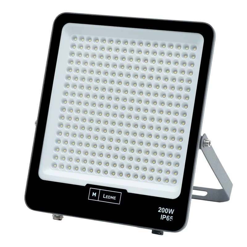 M Ledme - Napoli Plus 200W LED Floodlight, 24000 lumens, IP65 Dimmable, Cold Light (6000k), Outdoor Lighting. Use for Garden, patios, car Park, Hotel, Sheds etc.