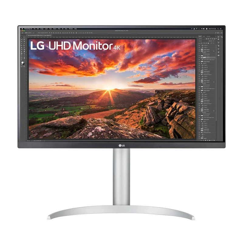LG UHD Monitor 27UP85NP, 27 Inch, 4K, 60Hz, 5ms GtG, IPS Panel, HDR 10, AMD FreeSync, Smart Energy Saving, HDMI, Displayport, USB-C, White
