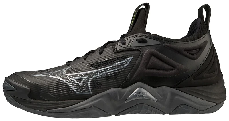 Mizuno Wave Momentum 3 Men's Volleyball Shoe, Volleyball Shoes Men, Black and Grey, 8 UK