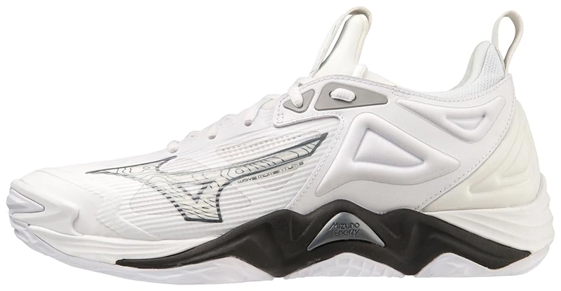 Mizuno Men's Wave Momentum 3 Volleyball Shoe, White/Black, 7 UK