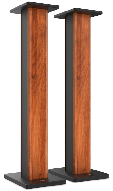 Wiibo Tempo 90 - Pair of Speaker Stands - 90 cm Height - Solid Anti-Vibration Base - Universal Compatibility with HiFi Stereo Speakers and Home Cinema - Non-Slip Feet