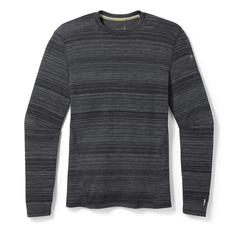 Smartwool Men's Classic Thermal Merino Base Layer Crew, BLACK COLOR SHIFT, Extra Large