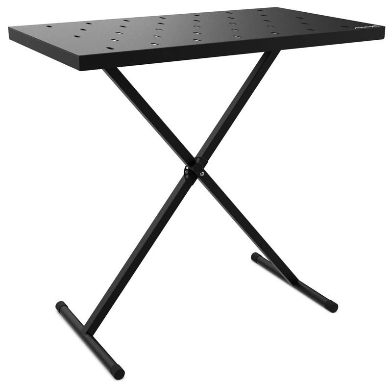 Audibax Onyx 200 – Multifunctional Stand for Piano or Keyboard, Midi Controller, DJ or Percussion Mixing Table – Table for Laptops and Rack Synthesizers – Adjustable Height