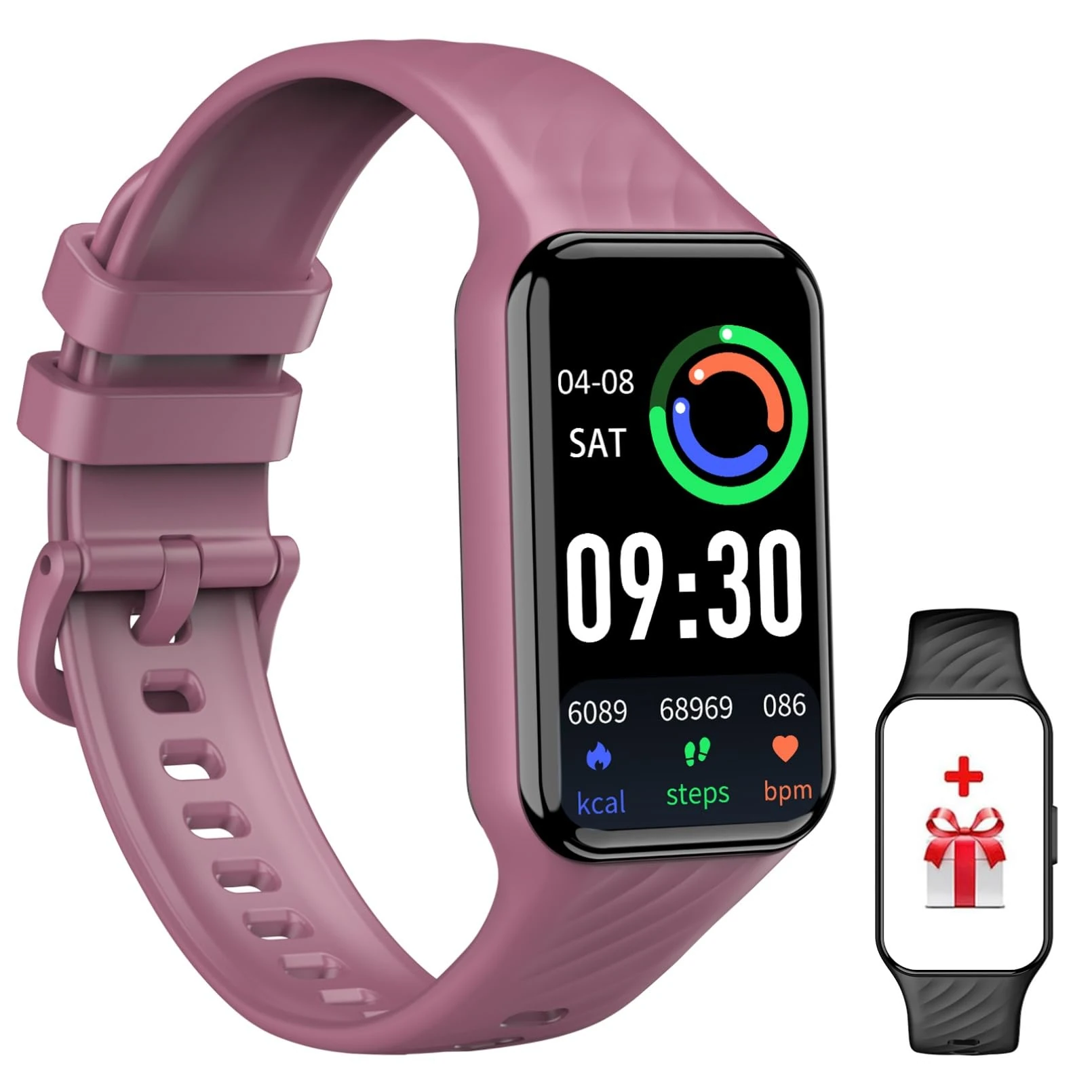 FeipuQu Smart Watch for Men Women, Fitness Tracker with SpO2 Heart Rate Sleep Monitor, IP68 Waterproof Activity 24 Sports Calorie Step Counter, Weather, Notification Smartwatch iOS Android