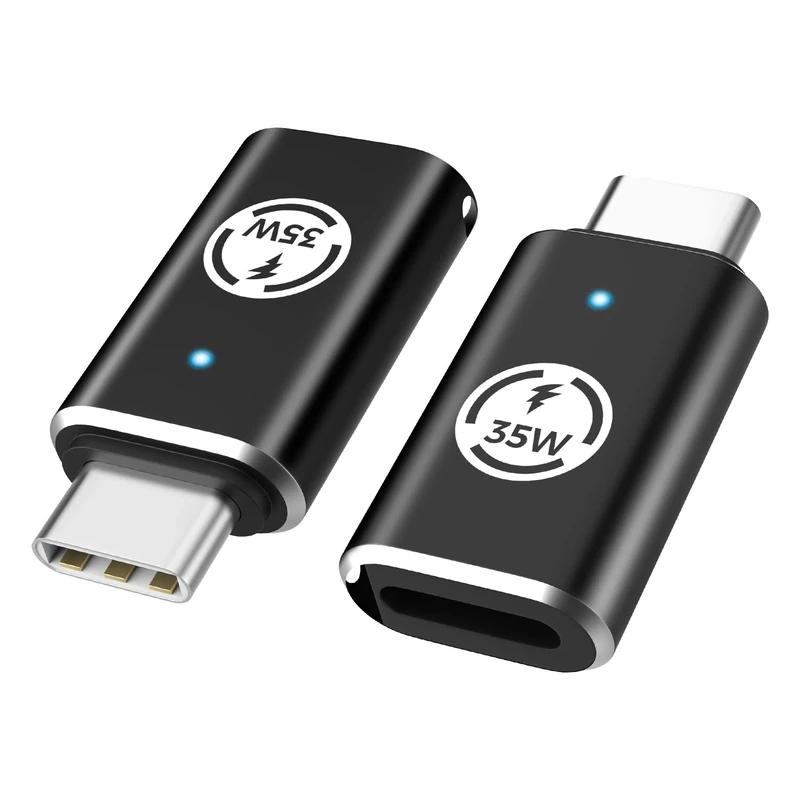 MoKo Lightning Female to USB C Male Adapter 2Pack, NOT for Headphone, Lightning USB C Adaptor for iPhone 17 Air 16 15 Pro Max,Galaxy S24,iPad, iPhone to USB C Adapter for Fast Charging, Black35W