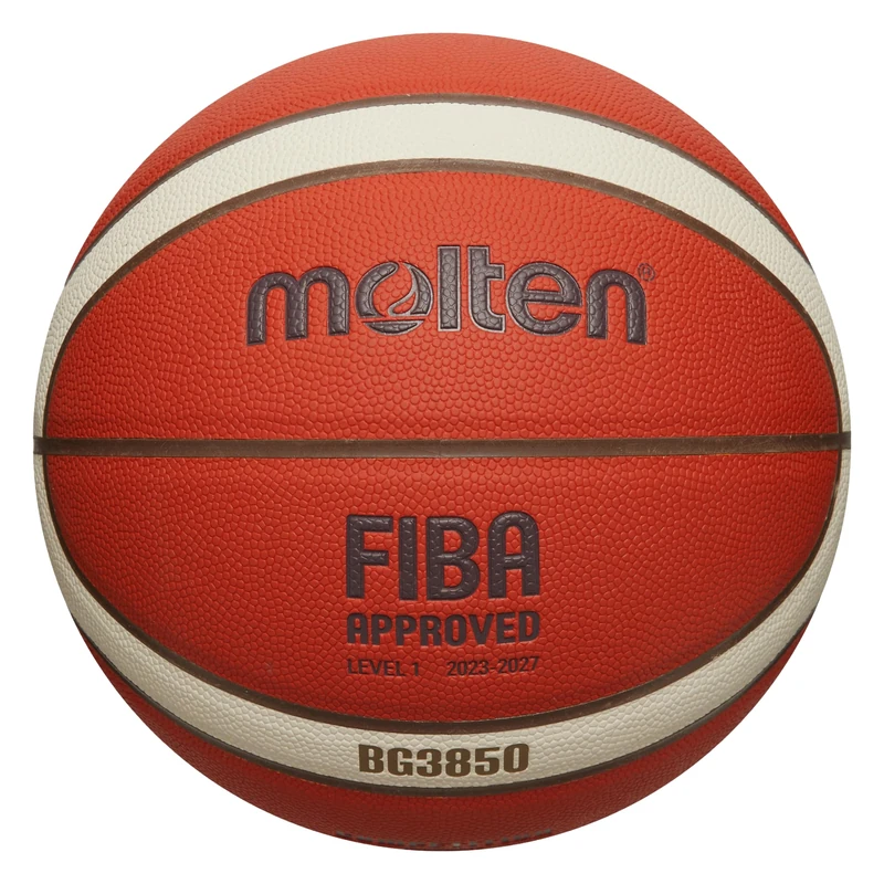 Molten B5G3850 Basketball | Ultimate Training & Club Game Ball | Game-Ready Pebble Grip | Durable Composite Leather for Performance & Control | Indoor | Size 5 | Orange & Ivory