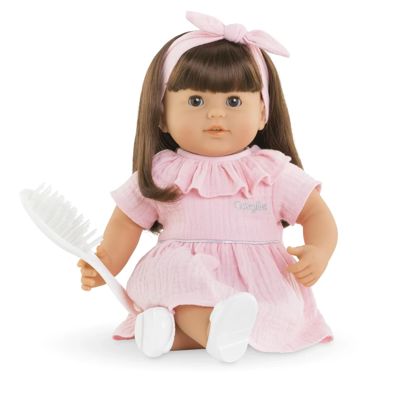 Corolle Julie Soft body doll with sleepy eyes and long hair, 35 cm, delicately scented with Vanilla