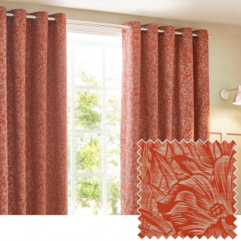 furn. Wylder Nature Grantley Jacquard Eyelet Curtains