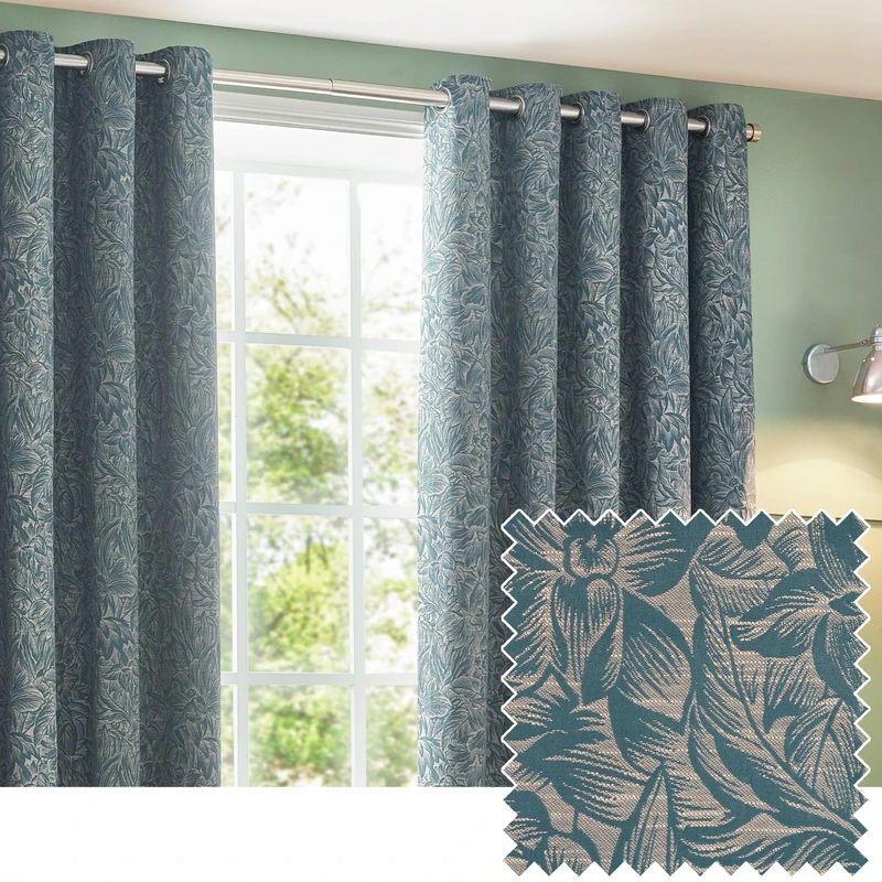 furn. Wylder Nature Grantley Jacquard Eyelet Curtains