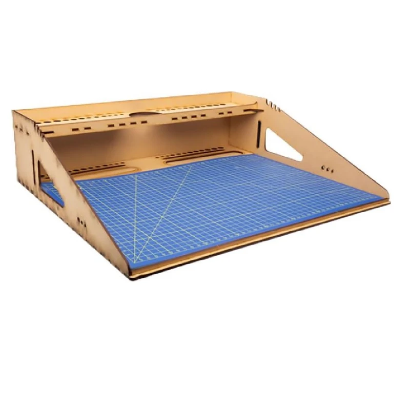 Italeri 50833 Model Workstation MDF DIN A3 - Model Building Accessories, Craft Tool, Model Building Accessories, Plastic Model Making Accessories, Blue