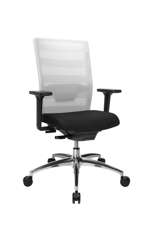 TOPSTAR Airwork Aluminium Office Chair, White, One Size