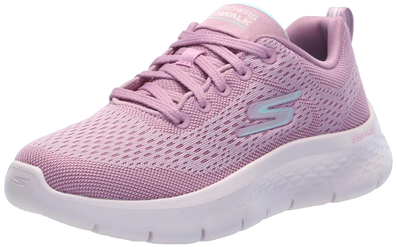 Skechers Women's Go Walk Flex Kali Sneaker, Mauve Textile/Trim, 7.5 UK