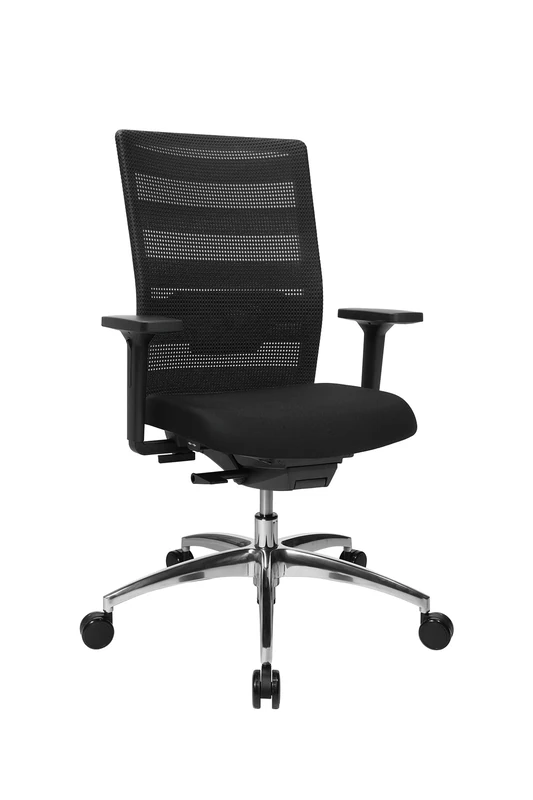Topstar Airwork Aluminium with Height-Adjustable Armrest Black