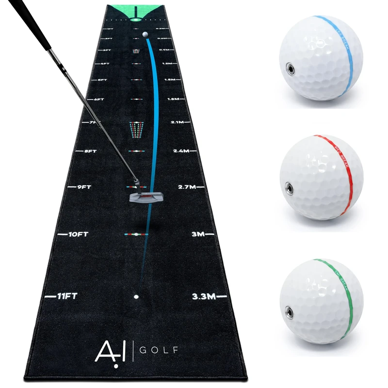 On Par AI Golf Gemini Series Technical 14ft Golf Putting Mat