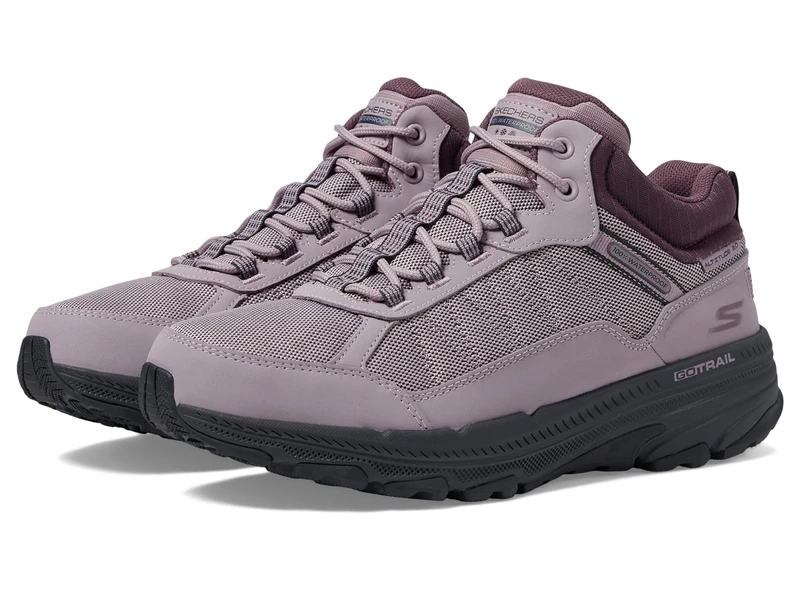 Skechers Womens Go Run Trail Altitude 2.0 Cold Creek Hiking Boot, Mauve Leather Trim, 7 UK