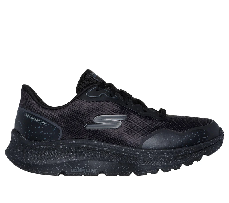 Skechers Women's Go Run Consistent 2.0 Piedmont Sneaker, Black Textile/Black Trim, 4 UK