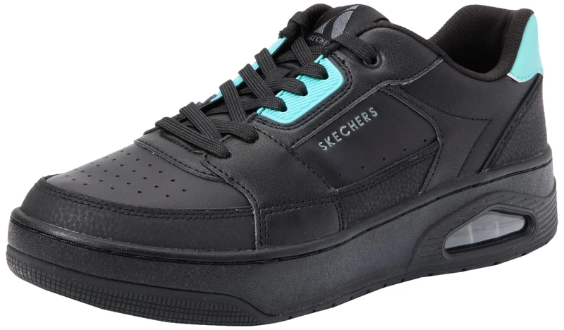 Skechers Womens UNO Court COURTED Style Black