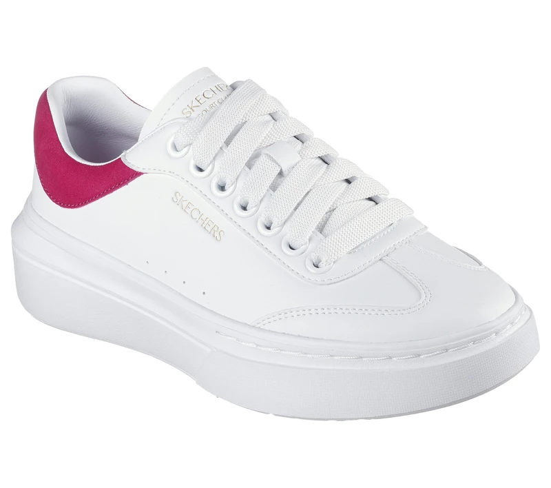 Skechers Women's Cordova Classic Best Behavior Sneaker, White/Red, 8 UK - Image 1