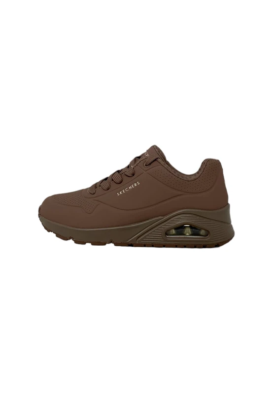 Skechers Women's Uno Stand on Air Sneaker, Brown, 7 UK