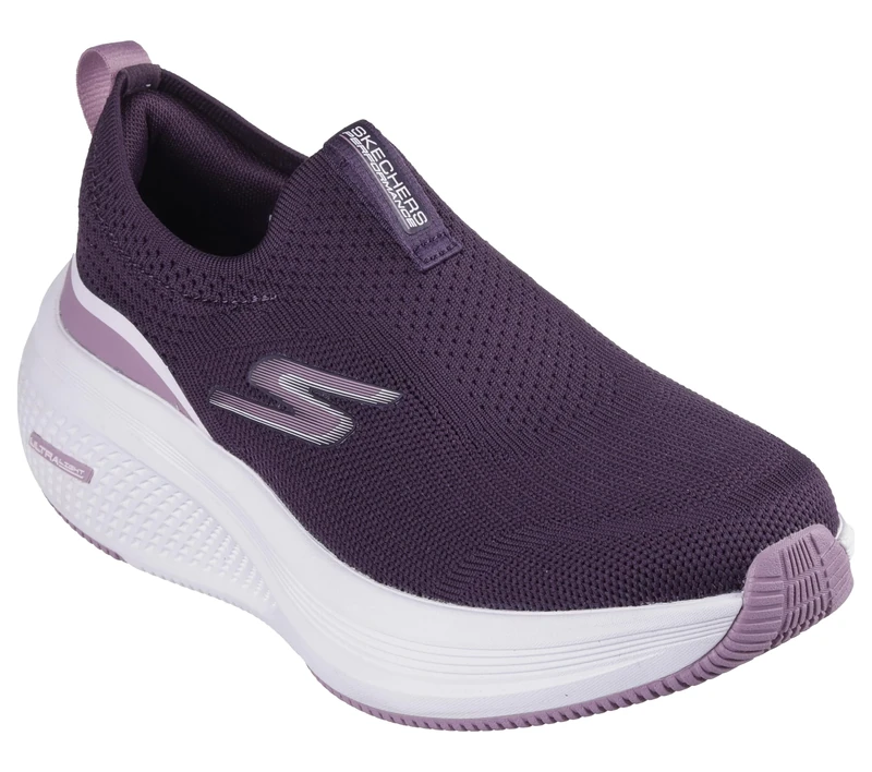 Skechers Women's Go Run Elevate 2.0 Cadena Sneaker, Plum Textile/Mauve Trim, 7 UK