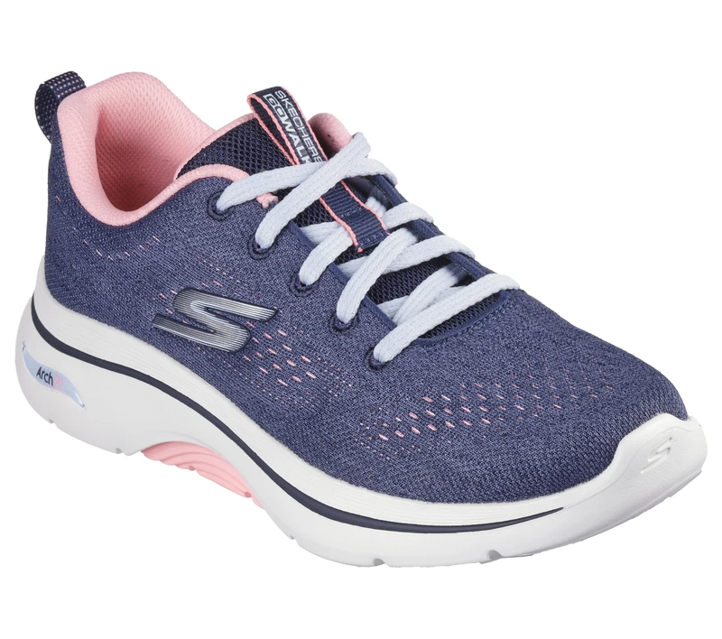Skechers Womens GO Walk Arch FIT 2.0 Vivid Sunset Navy