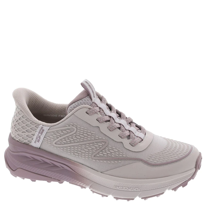 Skechers Women's Switch Back Mist Slip-On Sneakers, Purple Textile/Synthetic/Multi Trim, 4 UK