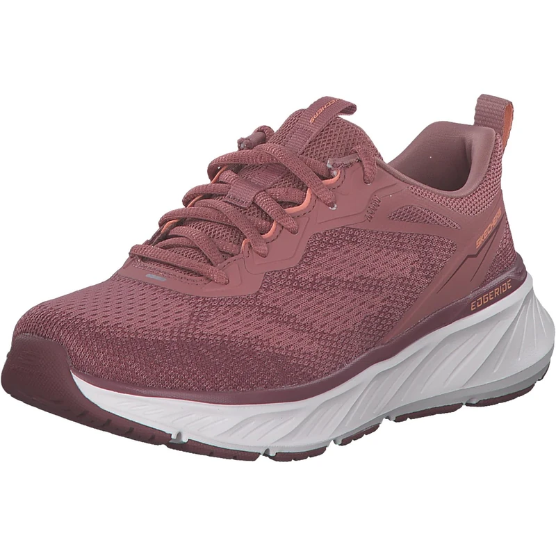 Skechers Women's Edgeride Power Flow Sneaker, Dark Mauve Knit/Trim, 4.5 UK