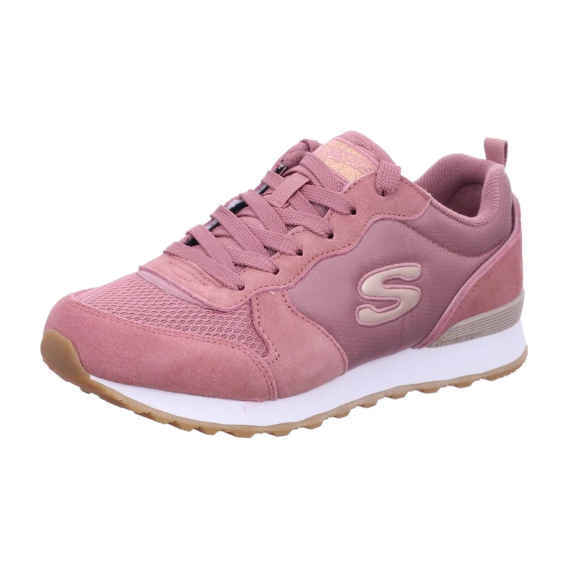 Skechers Women's Og 85 Goldn Gurl Sneaker, Rose Suede/Nylon/Rose Gold Trim, 5 UK