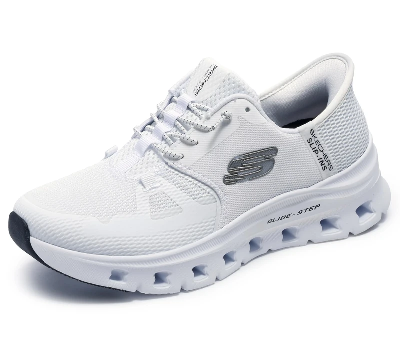 Skechers Women's Glide-Step PRO Sneaker, White, 4.5 UK
