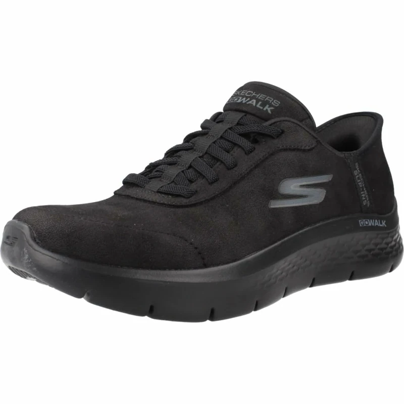 Skechers Women's Go Walk Flex Mali Slip-On Sneakers, Black Textile/Trim, 5.5 UK