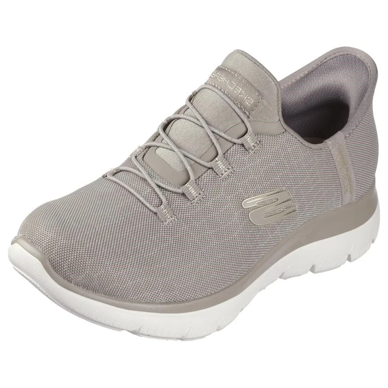 Skechers Women's Summits Classy Night Trainers, Taupe Mesh/Gold Trim, 4 UK