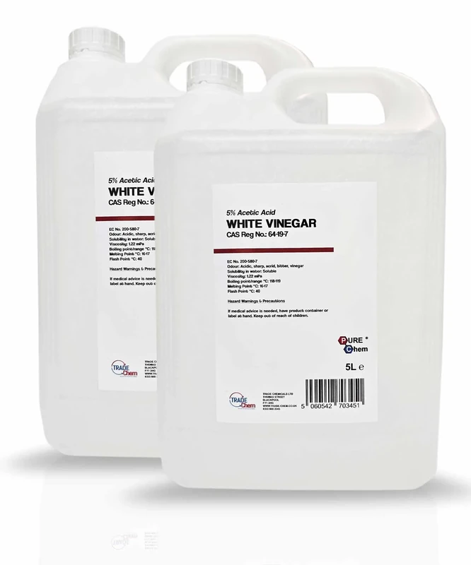 White Vinegar 5L x2 - Food Grade Suitable for Cleaning, Cooking, Baking, Pickling, Marinating, Weed Killer