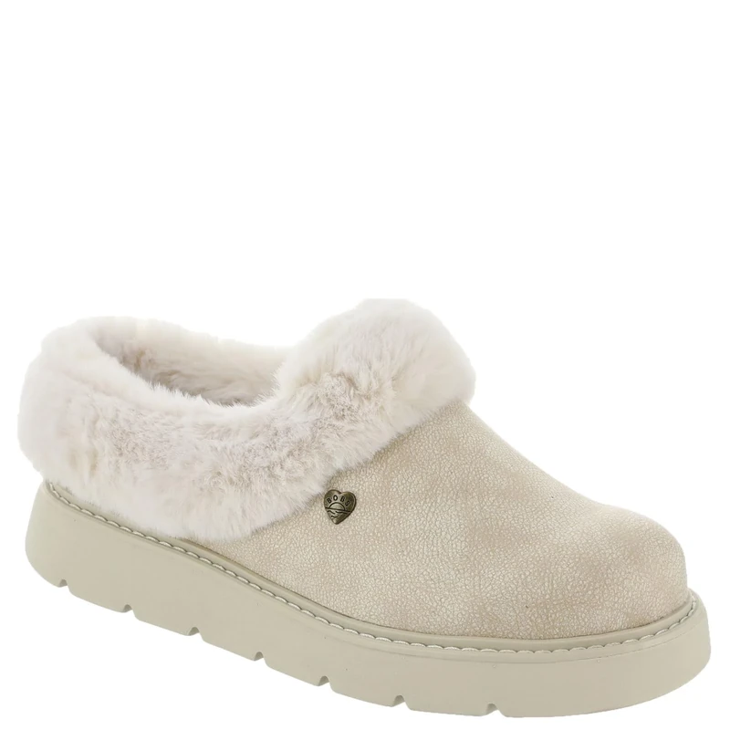 Skechers Women's Keepsakes Lite Cozy Blend Slippers, Off White Textile, 4 UK