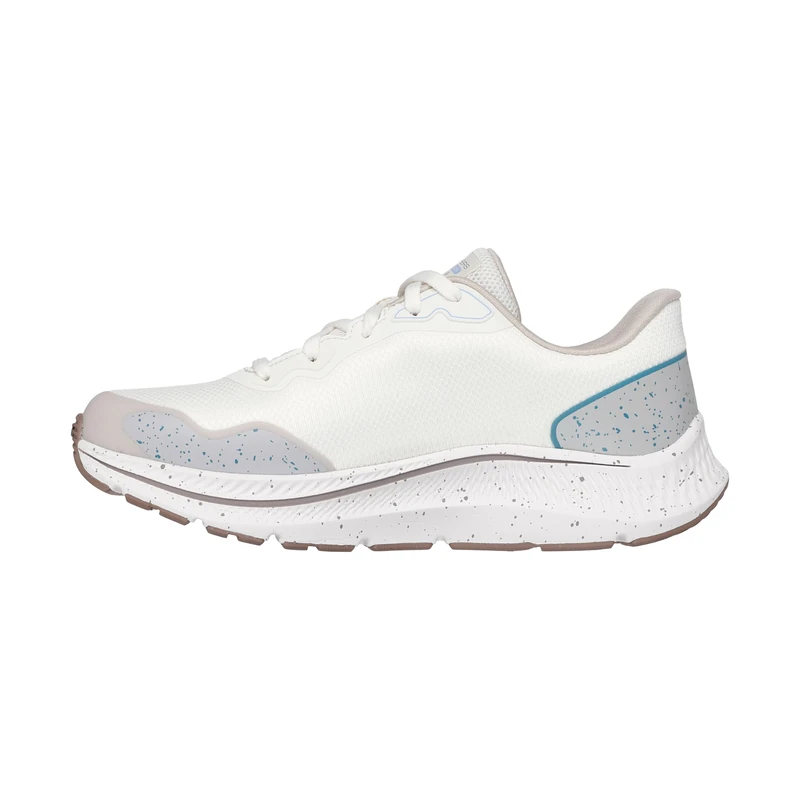 Skechers Women's Go Run Consistent 2.0 Piedmont Sneaker, Off White Textile/Teal Trim, 5.5 UK