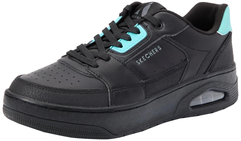 Skechers Womens UNO Court COURTED Style Black
