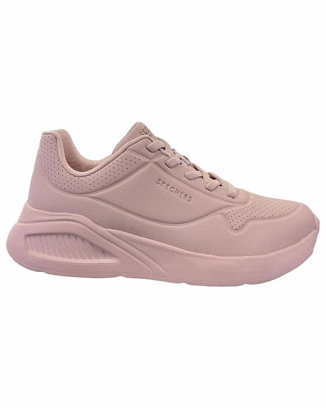 Skechers Women's Uno Lite Lite Work Sneaker, Blush Duraleather, 7 UK