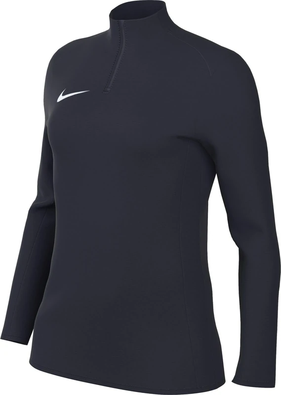 Nike FD7589-455 W NK SF STRK24 DRIL TOP Sweatshirt Women's Obsidian/Obsidian/White/White Size XL