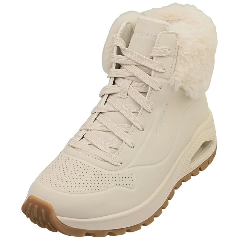 Skechers Women's UNO Rugged Fall AIR Ankle Boot, White, 4 UK