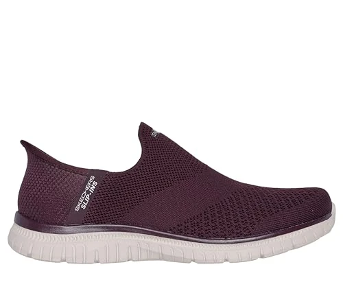 Skechers Women's Virtue Sleek Sneaker, Burgundy, 3 UK