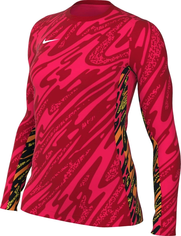 Nike FD7477-644 Maglia Dri-FIT Gardien V GK Sweatshirt Women's Laser Crimson/University RED/White Size S