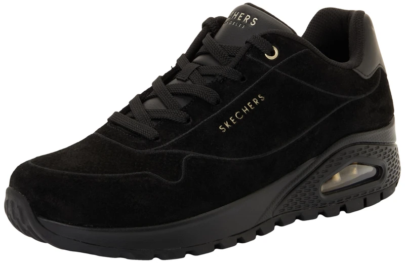 Skechers Women's Uno Chillproof Trainer, Black, 4 UK