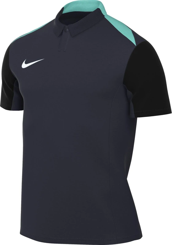 Nike FD7600-453 M NK DF ACDPR24 SS Polo K Sweatshirt Men's Obsidian/Black/Hyper Turq/White Size L