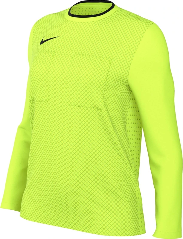Nike FV3328-702 W NK DF REF II JSY LS Sweatshirt Women's Volt/Black Size S