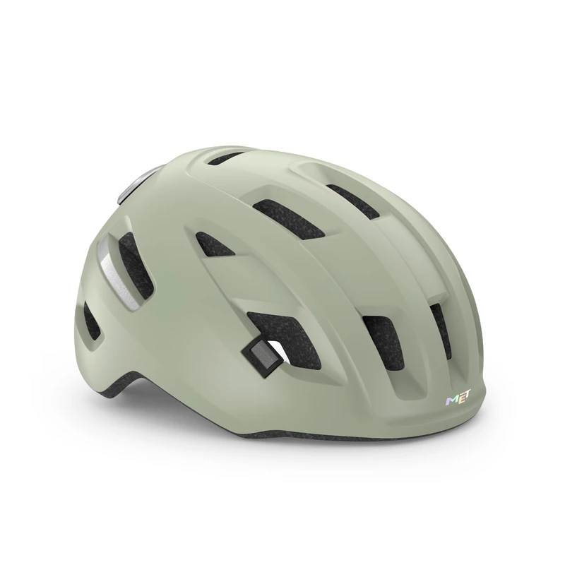 MET E-Mob MIPS Urban Cycling Helmet, Matt Moss Gray, Size 56-58cm - Image 1