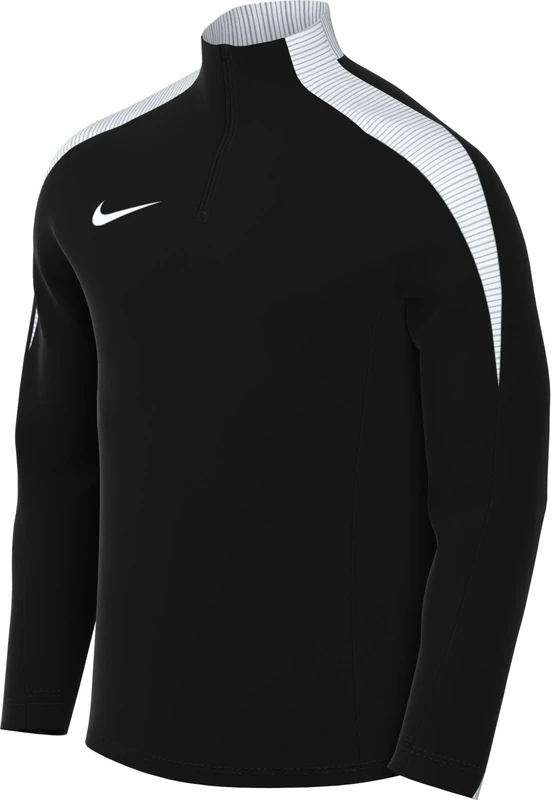 Nike FD7569-010 Maglia da Allenamento Dri-FIT Strike 24 Sweatshirt Men's Black/Black/White/White Size S
