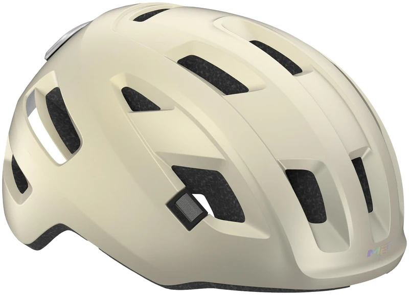 MET E-Mob MIPS Urban Cycling Helmet, Matt Vanilla Ice, Size 56-58cm