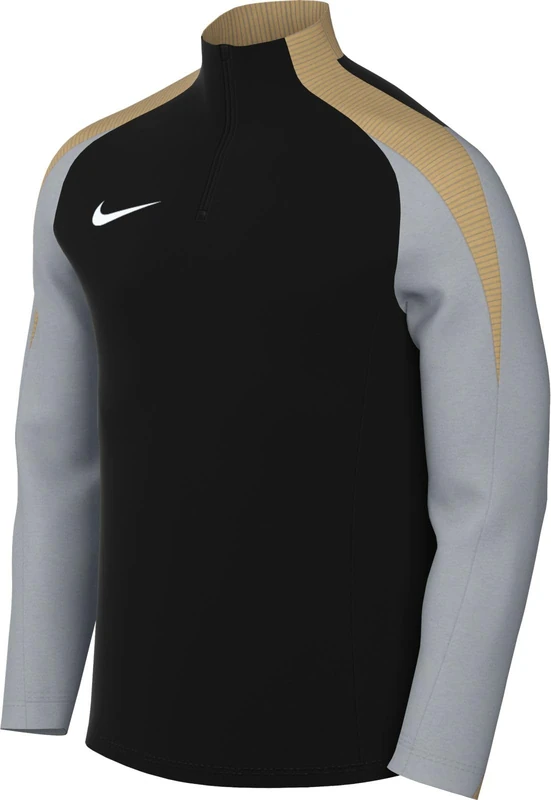 Nike FD7569-011 Maglia da Allenamento Dri-FIT Strike 24 Sweatshirt Men's Black/Wolf Grey/Jersey Gold/White Size 3XL